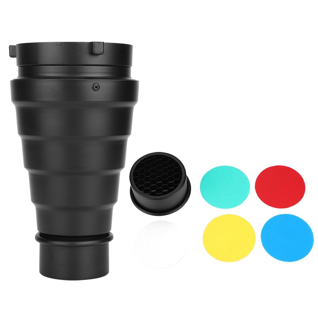 Snoot Honeycomb Grid Light Beam Tube Bowens Mount Filter for Studio Strobe Flash