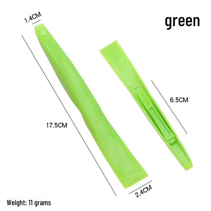 

Двусторонний скребок для дезинфекции кухонной плиты для маленьких зазоров и оконных пазов зелёный