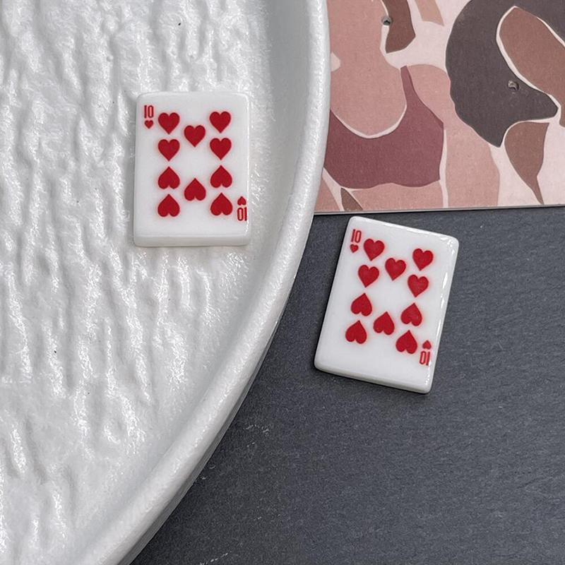 Harz Schmuck Zubehör Simulierte Spielkarten DIY Handyhüllen Handgefertigte Kinder Haarspangen Spielkarten Anhänger Materialien