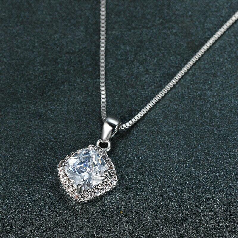 Bridal Square Wedding Necklace 