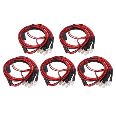 5mm Weiße RC-Auto-LED-Lichter-Kit Superhelle Fernsteuerungs-Fahrzeugzubehör für Traxxas