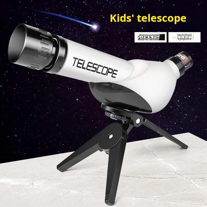 Kids' Telescopes Educational Toys 40X Science Experiment Monocular Science Teaching Microscope Toy Toys for Children Kids Gifts
