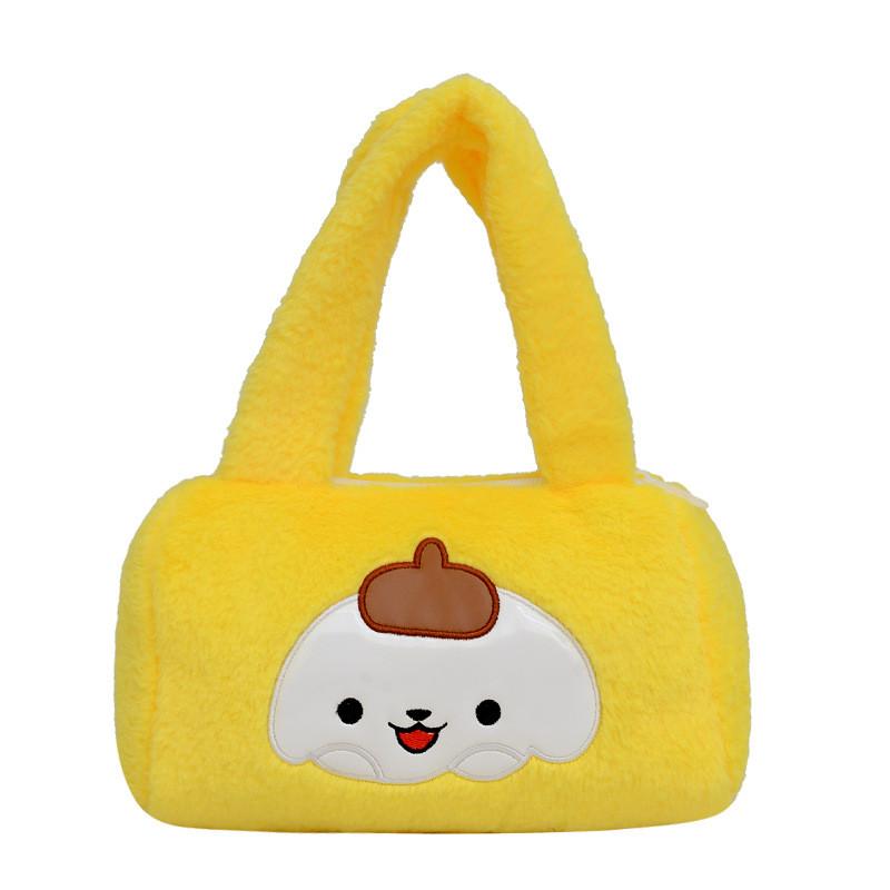 Sac à bandoulière en peluche de dessin animé mignon pour filles avec des designs adorables et un style polyvalent