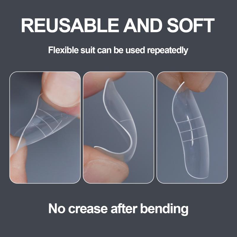 150 szt./pudełko Formy do paznokci u stóp Pancerz stopy 15 rozmiarów Żel polietylenowy Przedłużanie paznokci u stóp Wielokrotnego użytku Forma pełnokryjąca do paznokci akrylowych