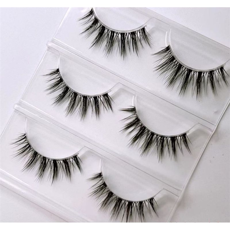 Mogugu - Set of 3 Pairs: Volume Crisscross False Eyelashes