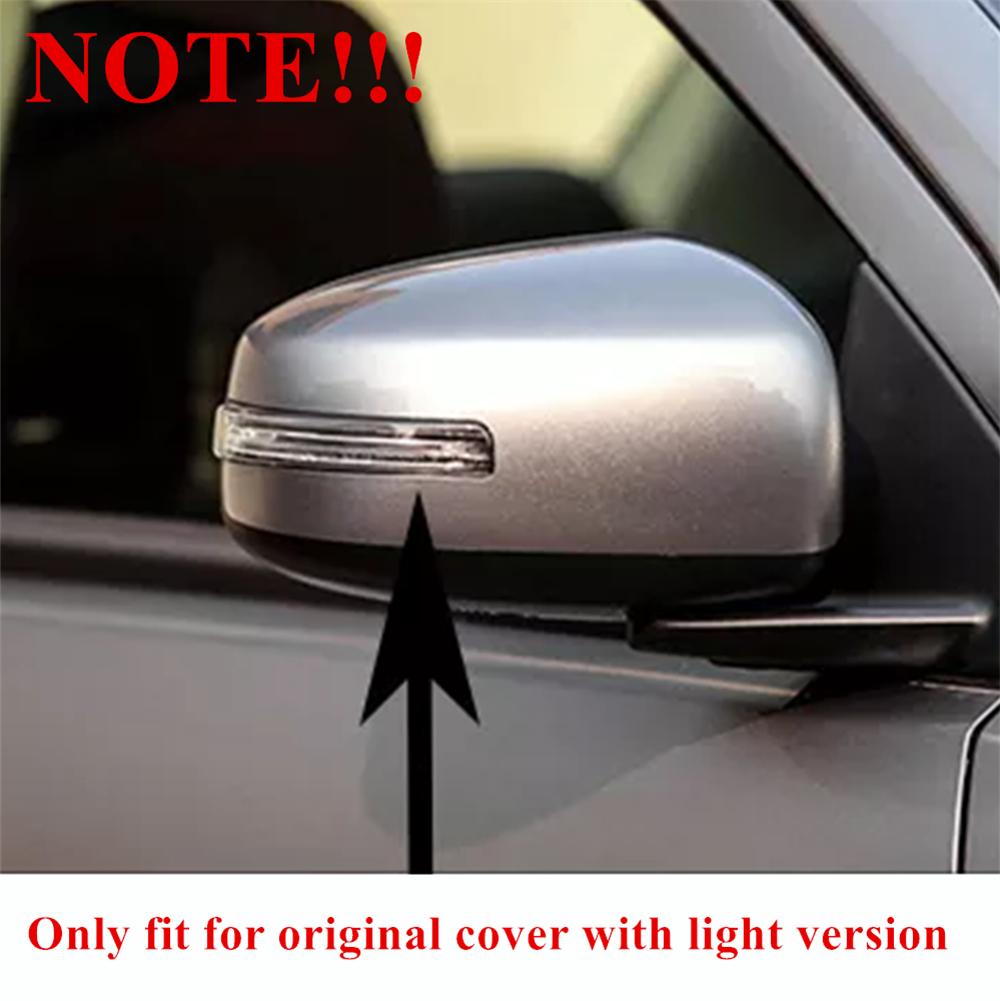 Carbon Fiber Look Rear View Mirror Cover Cap For Lancer EVO 2013-2016