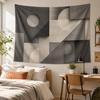 Modern Geometric Tapestry Wall Hanging 3D Effect Abstract Aesthetic Room Decor Minimalist Living Room Fabric Wall Tapestries