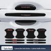Black Reflective Rhombus Car Door Handle Protector: Anti-collision, Anti-scratch, Wear-resistant Sticker