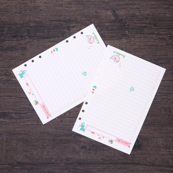 Refill Paper Notes Buy 1PC Colorful A5 Size 6 Holes Loose Leaf Paper Filler Paper Refills ...