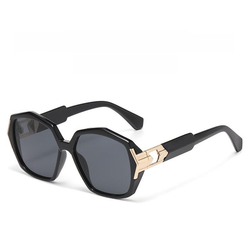 Mens Pilot Sun Glasses With Uv400 Protection For Fashion Outdoor Travel BlackFrameGrayLens