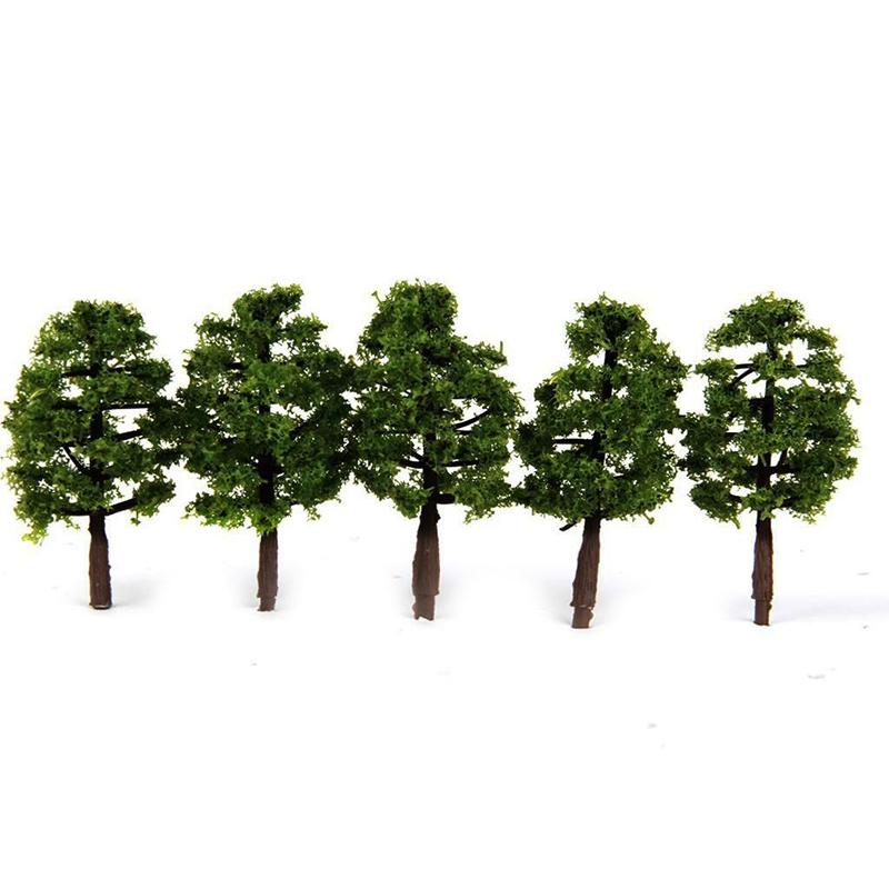 Garden Model Trees Miniature Decoration Supplies 20Pcs 8CM DIY Railway