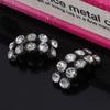 Engood 20pcs Arc Rhinestone Pearl Buttons Vintage Sewing Trim & Embellishments for Wedding Decoration and DIY Hair Accessories