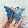 Natural Rainbow Fluorite Butterfly Crystal Carving Home Decor