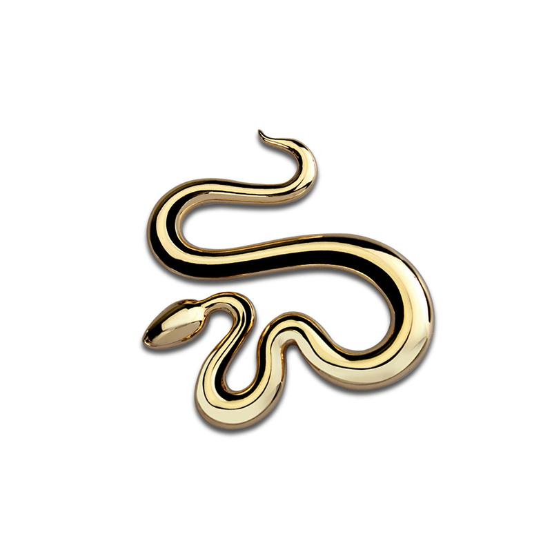 1Pc 3D Metal Snake Car Side Fender Rear Trunk Emblem Badge Sticker Decals for JEEP Wrangler,Car decorations
