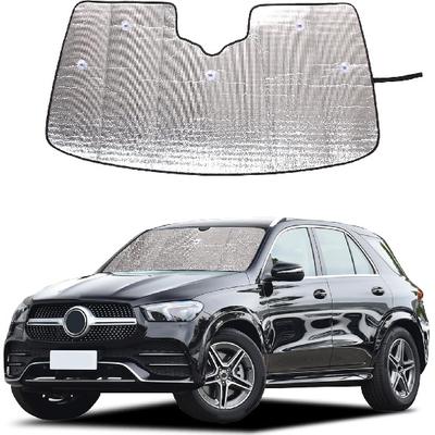 Windshield Sun Shade Compatible with Mercedes Benz GLE GLE 350 450 53 63 AMG 2020-2024,Front Window Sun Shade Foldable Reflective Sun Visor UV Rays