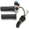 24V Electric Bike Throttle Grip with LED Display Waterproof Electric Scooter Throttle Handle