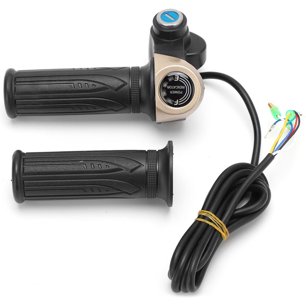 24V Electric Bike Throttle Grip with LED Display Waterproof Electric Scooter Throttle Handle