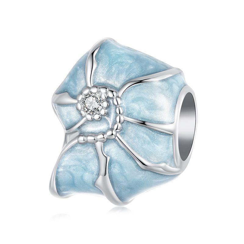 WOSTU Hot Selling Copper DIY Charms Heart Bead White Gold Plated Bird Pet Lotus Pendant Fit Original Bracelet Neckalce Wholesale