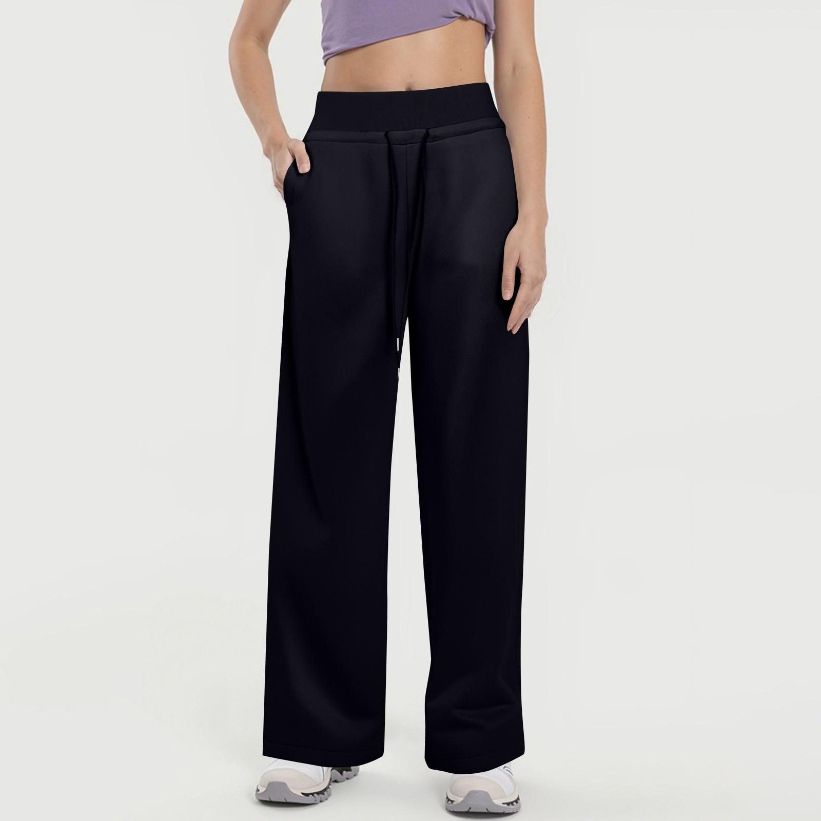 

Women s Fashionable Quick-dry Leggings-style Solid-color Sports Trousers M чорний