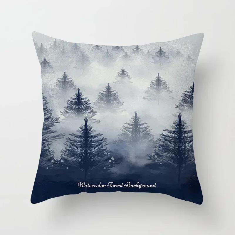 45x45cm Summer Beach Pillowcase Palm Tree Leaves Plant Pillow Case Sofa Home Decoration Car Waist Throw Cushion Cover