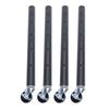 4PCS Furniture Legs with Caster Wheels Heavy Duty Carbon Steel Table Leg Extender Riser for Cabinet Sofa Bed Couch Coffee Table