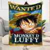 Wanted: Monkey D. Luffy Blanket Ultra-Soft Suitable for Office Chair Livingroom Picnics All-Season Use Stylish Decor