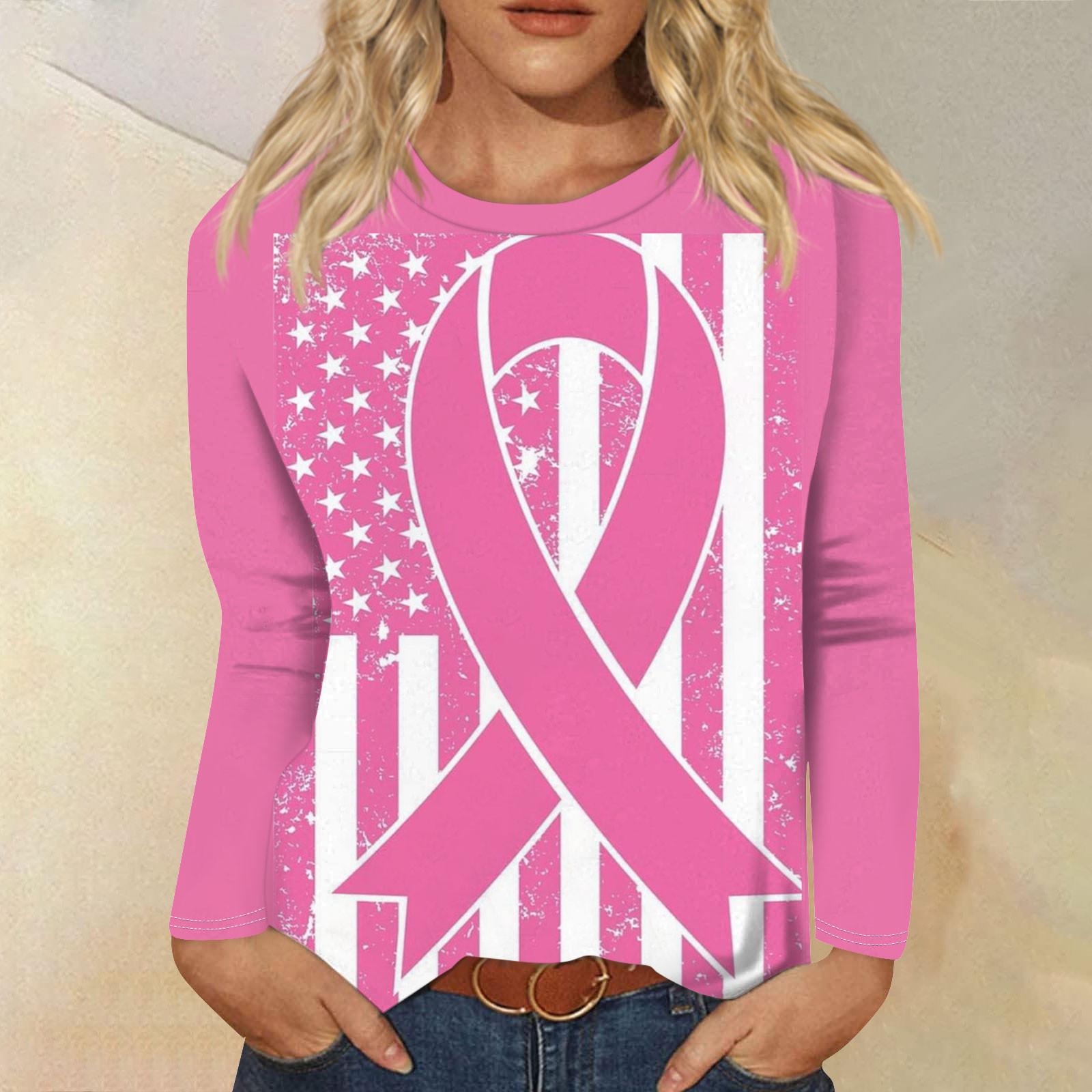 Женская модная повседневная футболка с круглым вырезом и длинным рукавом в стиле ретро — фото 5