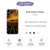 For iPhone 17 Pro Case Airplane Pattern Printing Straight Edge TPU Phone Back Cover