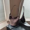Korean niche ins suede suede surface retro bucket bag versatile shoulder messenger women tote bag