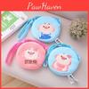 Round Cute Puffpig Creative Plush Purse Girl Backpack Decorative Pendant Gift