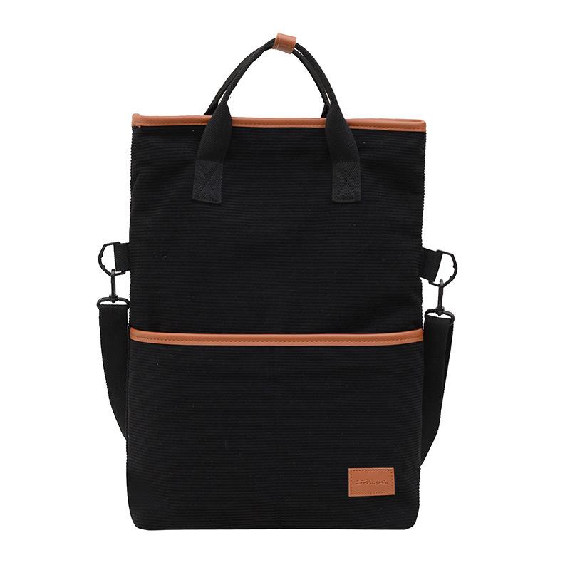 Simple casual lightweight bucket bag shoulder bag versatile messenger bag female college student class commuter backpack