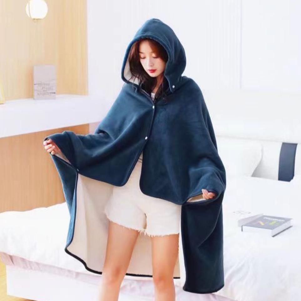 Manta Xale de Flanela Aconchegante para Crianças: Capa Quente para Sesta e Ar Condicionado para Outono/Inverno