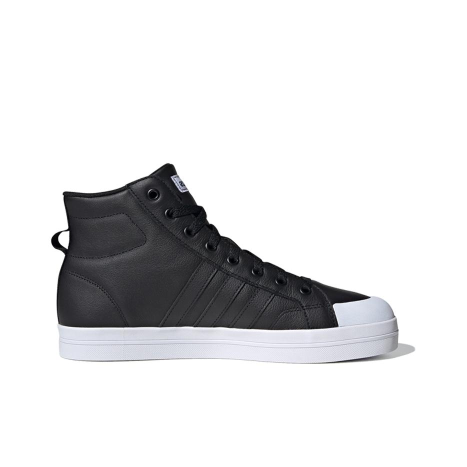 adidas Neo Bravada Mid Synthetic Leather Slip Resistant Durable High Top Skate Shoes Men Sneakers Black White FX9143