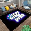 Grand Theft Auto game logo printed flannel rug, non-slip, suitable for bedroom, living room, and children's room decoration