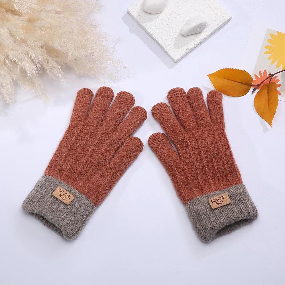 1 Pair Women and Men's Warm Touchscreen Knitted Gloves Comfortable Gloves for Winter
