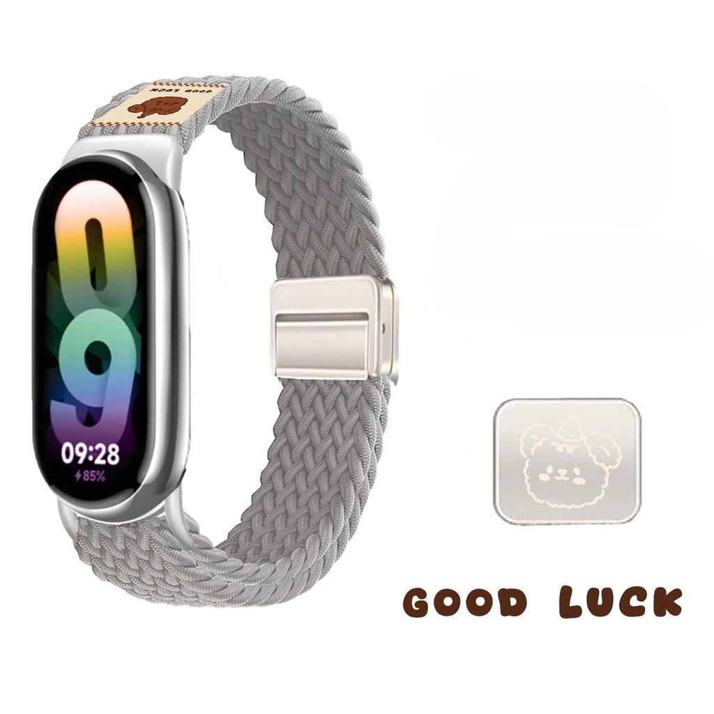 Nylon Strap for Xiaomi Mi Band 10/9/8 High Quality Breathable Sports Adjustable Wristband for Mi Band 10 9 NFC Replace Watchband