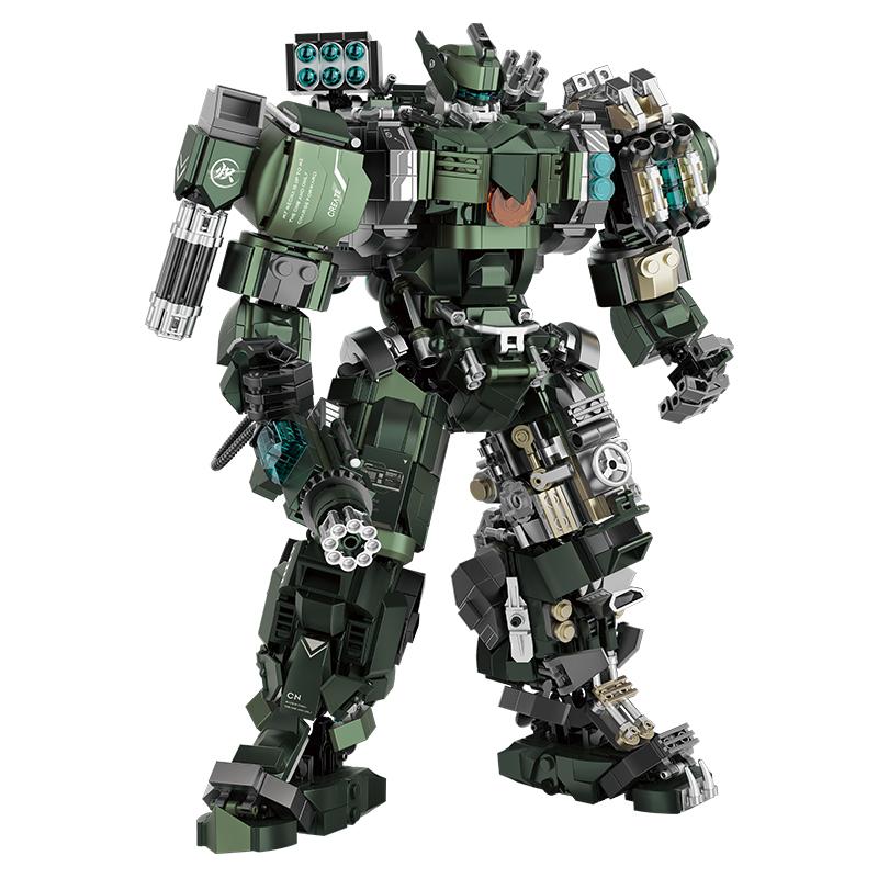 

1403pcs Large Mecha Warrior Building Blocks Set Battle Robots Action Figure Model Kits Adult Teens Assembled Toys Gifts For Boys