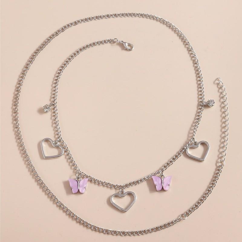 

Fashion Butterfly Hollow Heart Body Waist Chain For Women Jewelry Party Accessries Gifts