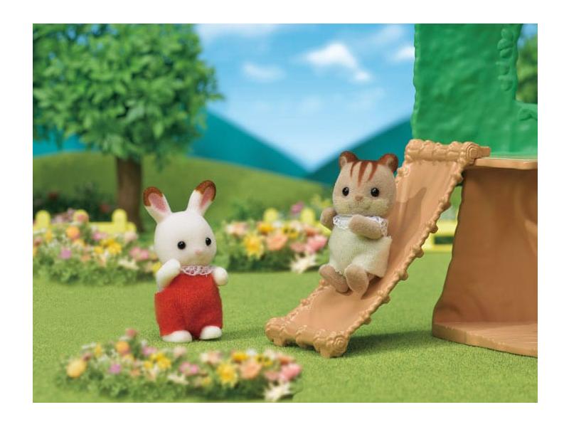 Famílias Sylvanian 5318 casa na árvore da creche 3+