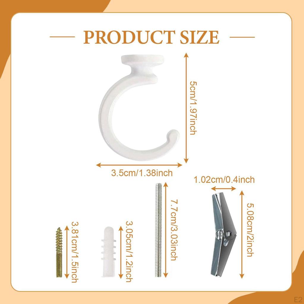 Ceiling Hook for Hanging Plants Plant Hanger Professional Indoor/Outdoor Metal Swag Heavy Duty