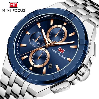 Watches Versatile Casual Men's Watch Waterproof Quartz Watch Luminous Steel Band Men's Watch