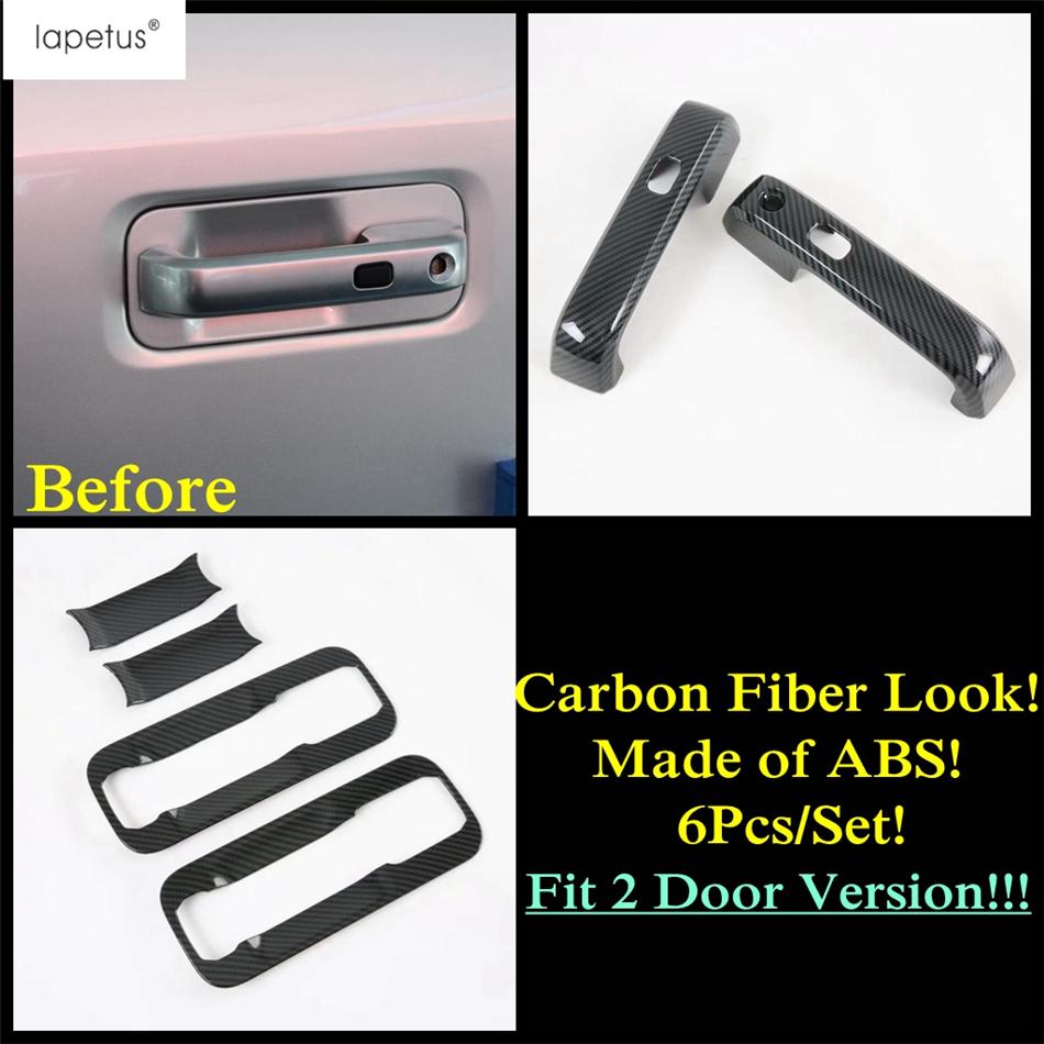 Carbon Fiber Side Door Handle Bowl Decoration Protection Cover Trim Accessories For Ford F-150 / Raptor 2015 -  2 / 4 Door