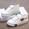 Children's Canvas Shoes Breathable Spring and Autumn New White Girls Board Shoes Summer Thin Breathable Student Boys White Shoes