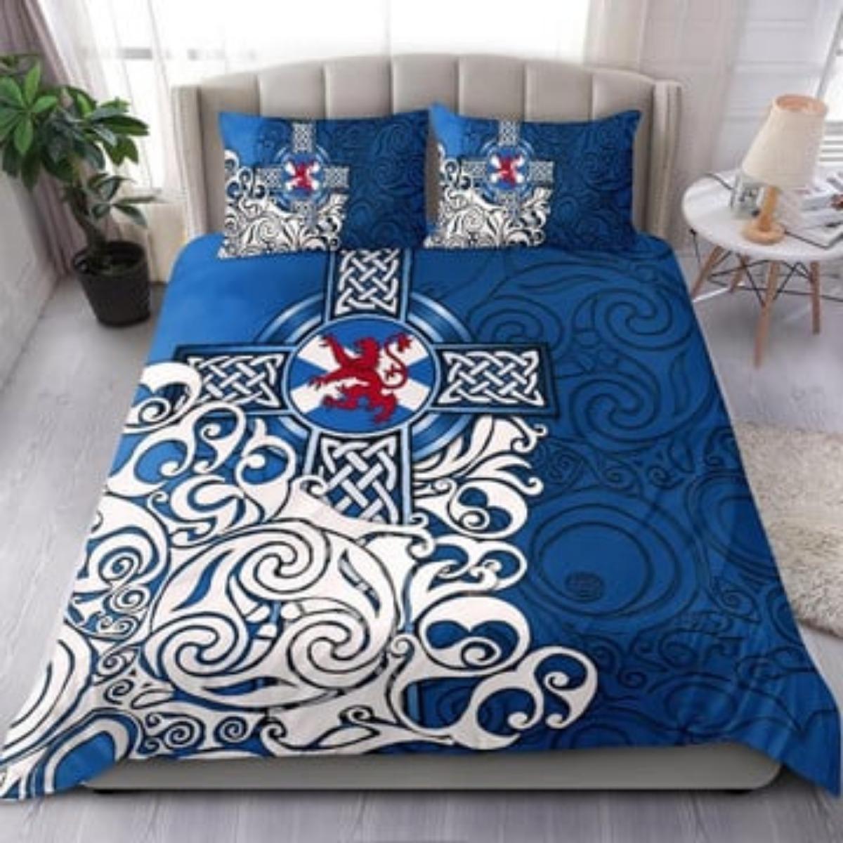 

Комплект одеял Tmarc Tee Scotland Кельтская татуировка The Lion Rampant Спальня Декор Постельный комплект Single 135x200cm