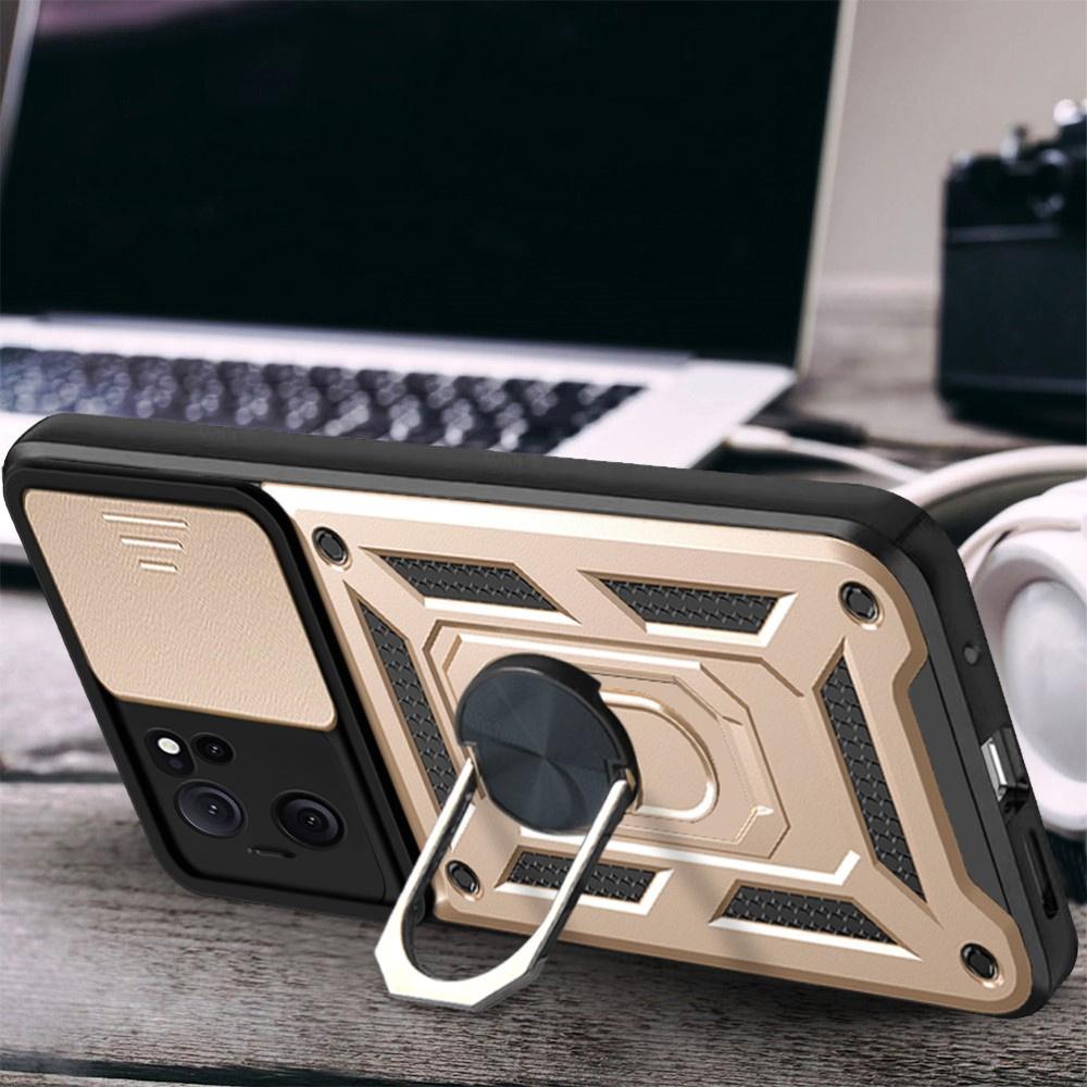 Armored case for Xiaomi 13T / 13T Pro, CamShield Slide, gold