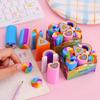 6 Pcs Pencil Erasers Back to School Erasers Rainbow Erasers Love Heart Eraser Reward Gift For Kids Writing Correction