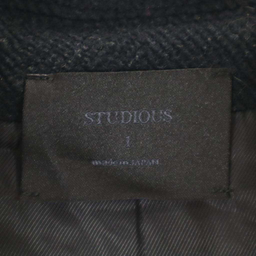 STUDIOUS Made in Japan Wool Blend coat 1 black Men's Used