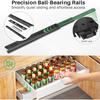 Pull Out Cabinet Organizer, 21"Deep, Slide Out Drawers for Kitchen Cabinets, Under Sink Organizers and Storage with Adhesive