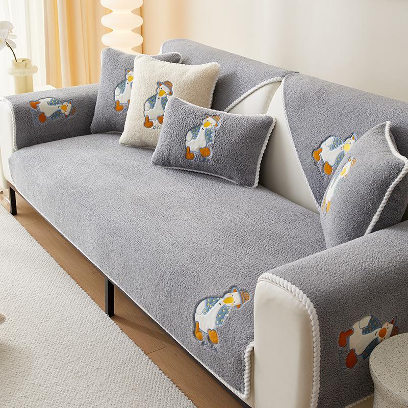 

Простой стиль, мультяшная подушка для гостиной, дивана, универсальный универсальный пылезащитный чехол, домашнее одеяло для сна, одеяло на осень и зиму 70*70cm