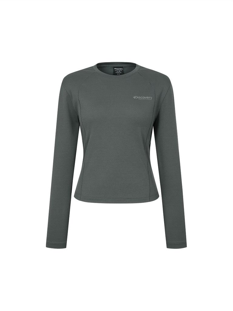 DISCOVERY EXPEDITION Women'S Quick-Dry Long Sleeve T-Shirt (D/Grey)